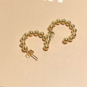 Bubble hoop earrings